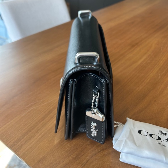 Coach Bandit Shoulder Bag in Black with Silver Hardware - Picture 7 of 13